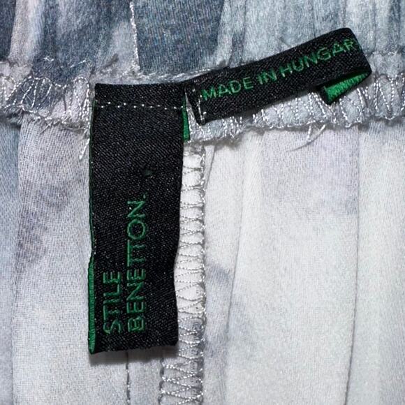 Stile Benetton Watercolor Floral Relaxed Ruffle Mini Dress Size XS - Picture 2 of 11